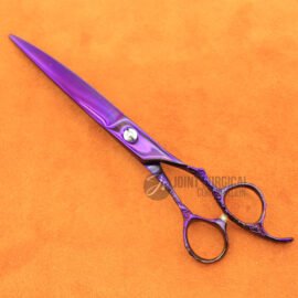 Purple Curved Dog Scissor