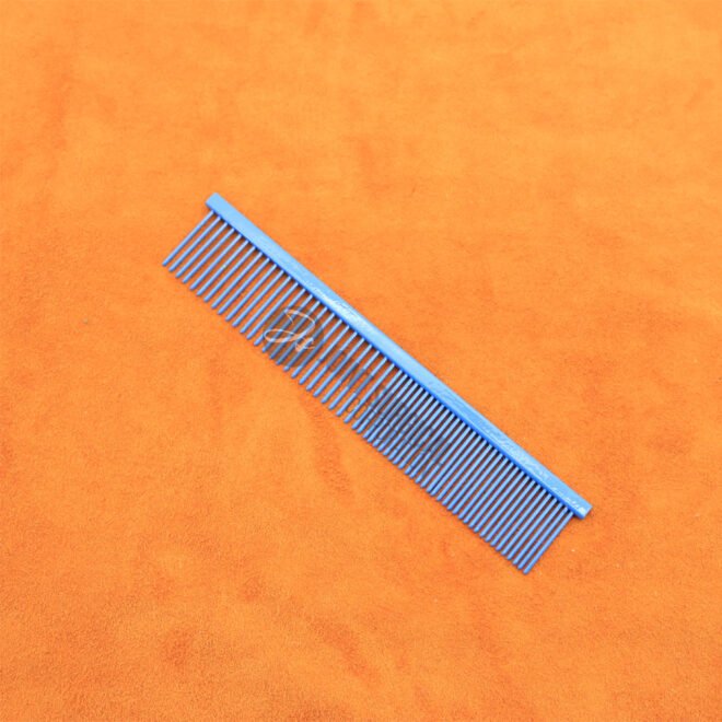blue dog grooming comb