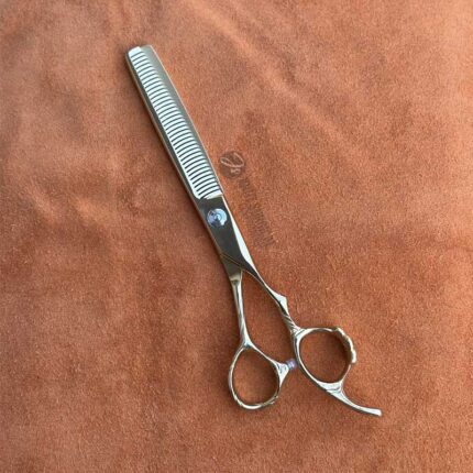 7.5-Inch Dog Grooming Thinning Scissor – Gold Color Finish, Smooth & Professional