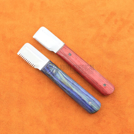 2-Piece Dog Stripping Knife Set - Ergonomic Thumb Design